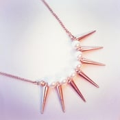 Image of Pearls & Spikes Necklace