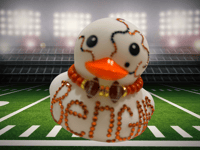 Image 2 of Ms.Elaine Designer Bengals Rubber Duck