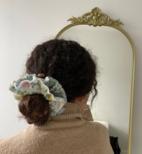 Image 3 of Double Ruffle Floral Scrunchie