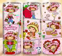 strawberry shortcake 4 20oz tumbler