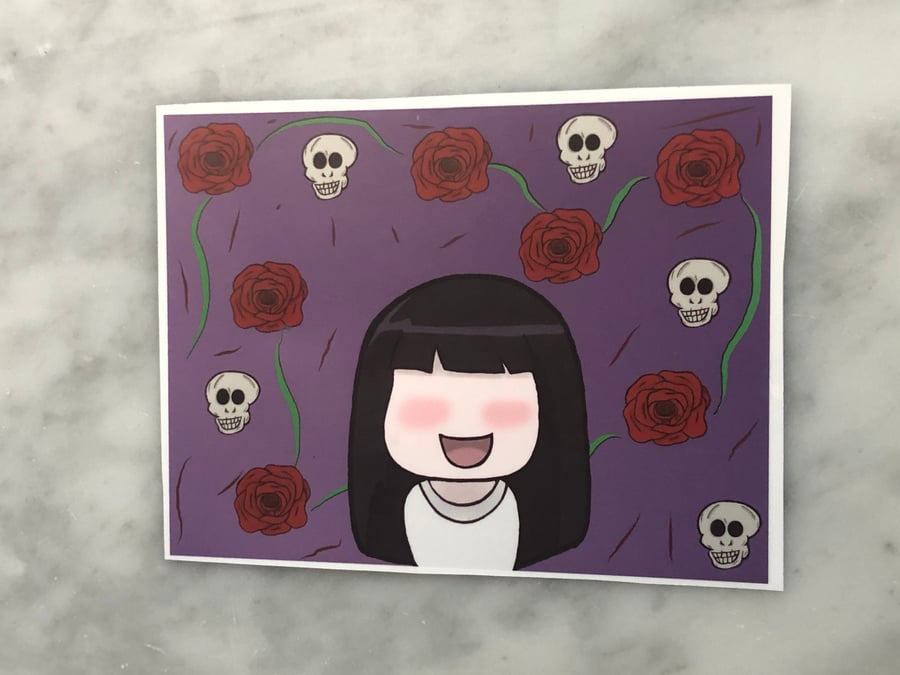 Image of Horror Girl Sticker
