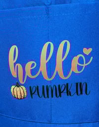 Image 3 of It's Fall You All Gnome Apron (blue)