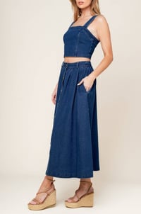 Image 4 of denim tank top