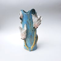 Image 3 of magnolia vase (blue)