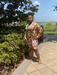 Image 2 of Multicolored Jacket & Short Set