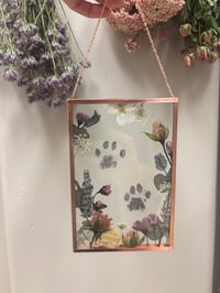Image 2 of Pressed Flower Memorial (Two Paws)