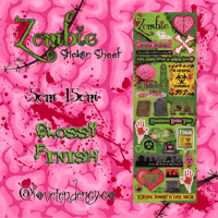 Zombie Sticker Sheet
