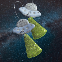 Image 2 of UFO Earrings