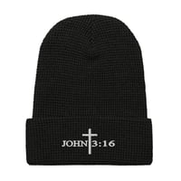 Image 4 of John 3:16 Waffle Beanie