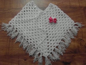 Image of Handmade Crocheted Baby Poncho's Orders Taken