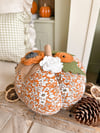 SALE! Large Ditsy Floral Fabric Pumpkin