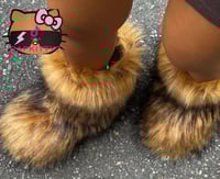 Image 1 of Brown Faux Imitation Fur Y2K Yeti Baddie Snow Boots