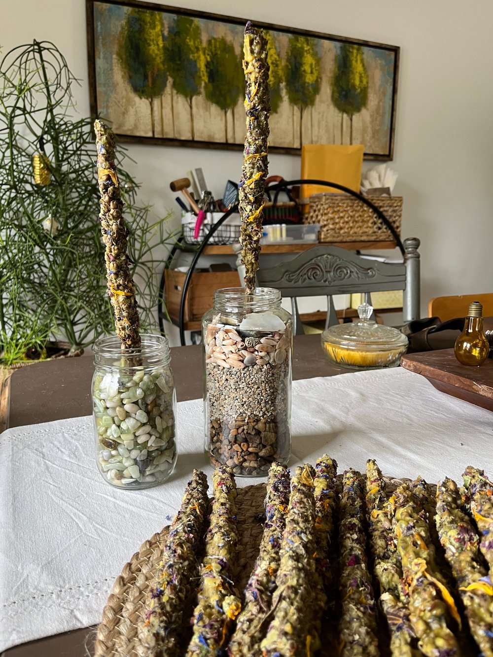 Image of Mullein Beeswax Candle (Large) 