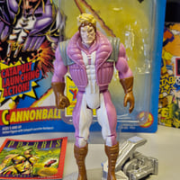 Image 5 of Vintage ToyBiz Uncanny X-Men X-Force Cannonball Action Figure – Loose with Backing Card