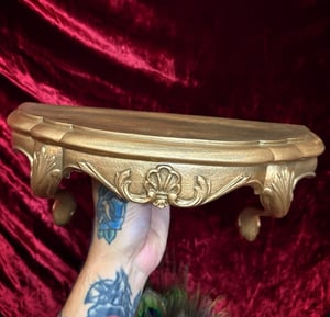 Image of Vintage Gold Wall Shelf