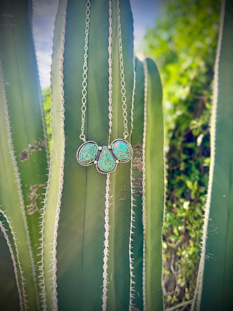 Image of Mine #8 Turquoise Bar necklace (2)