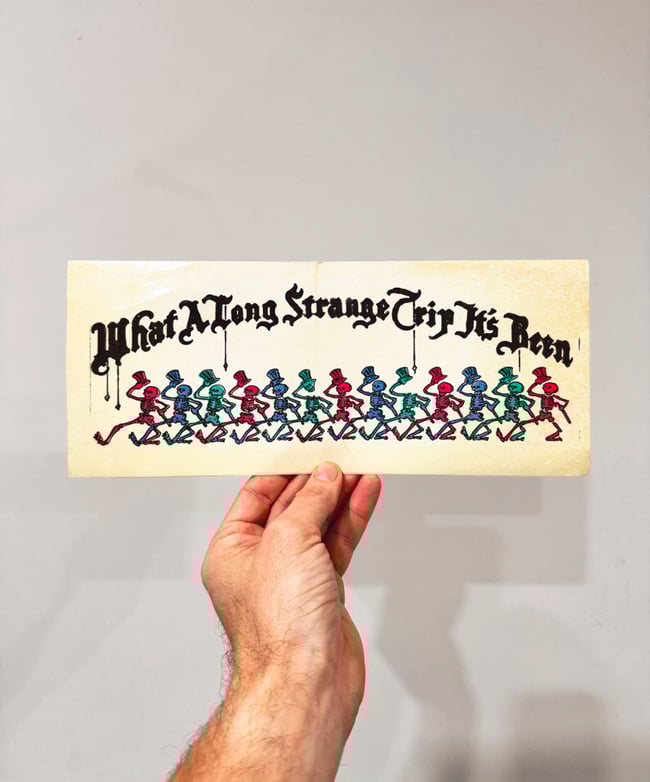 Grateful Dead 1986 Long Strange Trip 12” Sticker 