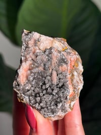 Image 2 of STALACTITE SUGAR DRUZY CHALCEDONY X MANGANESE -MOROCCO- R