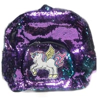 Image 1 of Sequin Unicorn Backpack