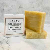 Image 1 of Sweet Roses & Goatmilk Natural Rustic Handmade Soap