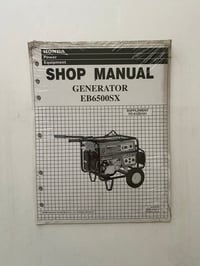 Sealed! Honda EB6500SX Generator Shop Manual