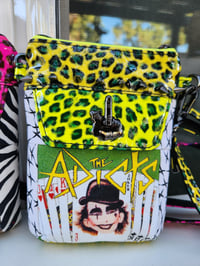 Image 3 of Punk rock leopard print cell phone sling bag (color)