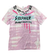 Shredher pink collage tee