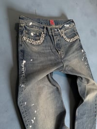 Image 2 of VINTAGE R CRYSTAL DENIM