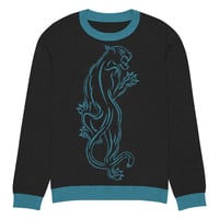 Image 11 of Blue Panther Knitted crew neck sweater