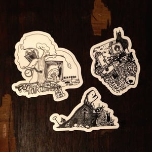 Image of super awesome sticker pack (3 stickers)