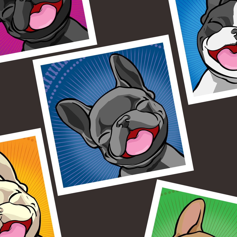 Image of HAPPY PUPPY-SET OF 5 BLANK NOTECARDS WITH ENVELOPES