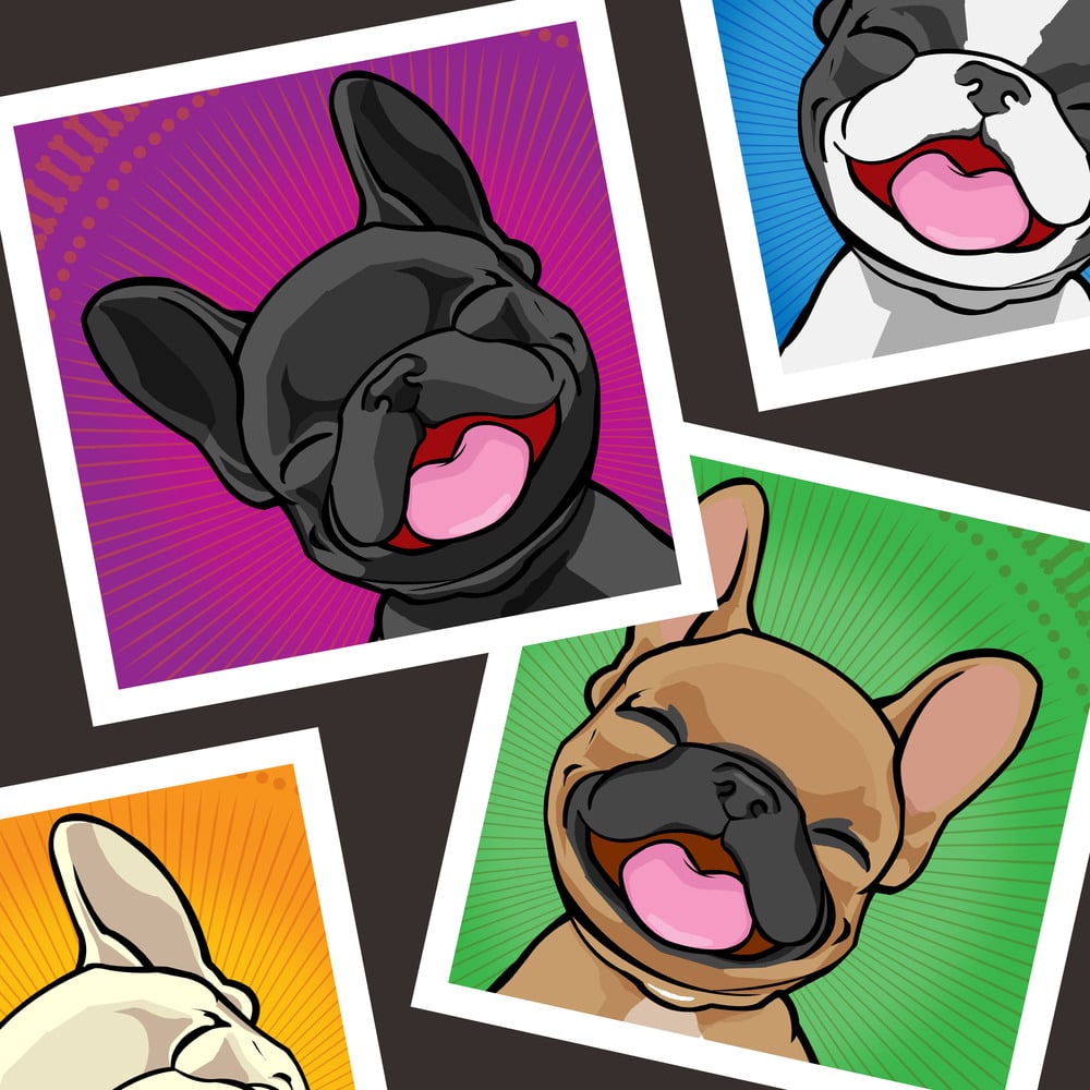 Image of HAPPY PUPPY-SET OF 5 BLANK NOTECARDS WITH ENVELOPES