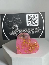 Image 5 of Handcrafted Resin Heart Cardholder/Ring holder