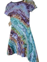 Image 8 of XS 90's Babydoll Mini Dress in Bold Agate Ice Dye