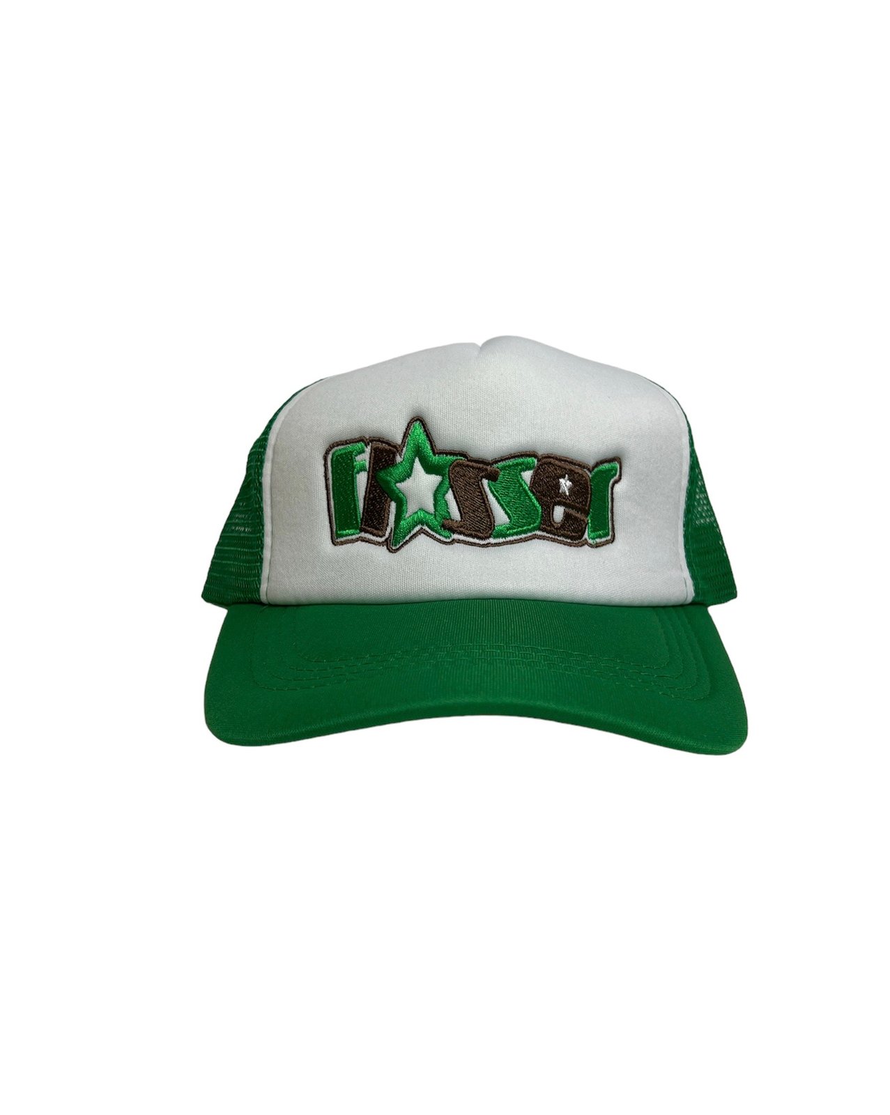 Warp Star Trucker (Green) | Flosser Skateboards
