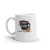Retro coffee E=mc2  White glossy mug