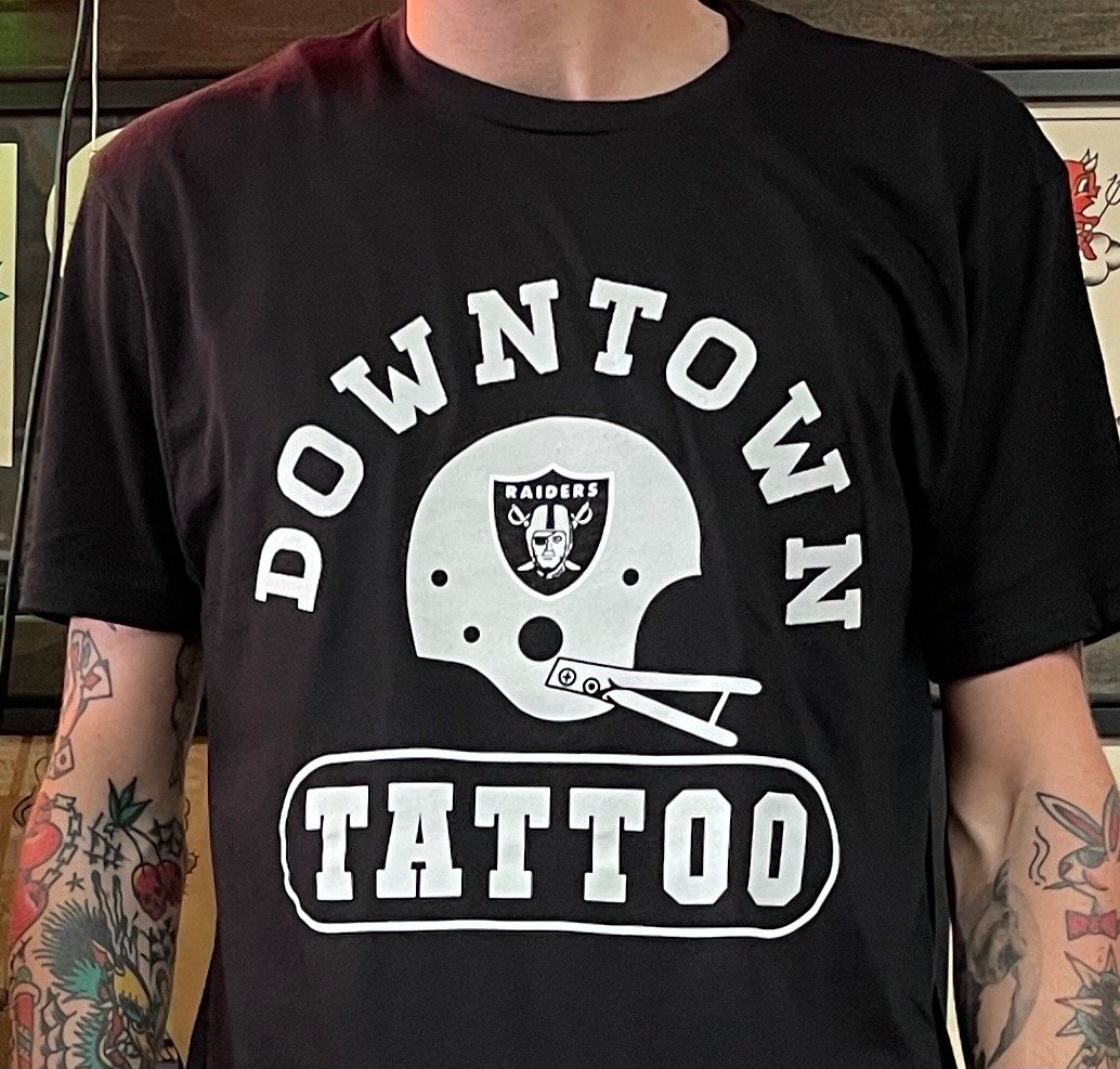 Raiders Tattoo Black Tshirt Tank or Sleeveless Oakland M L XL  Etsy