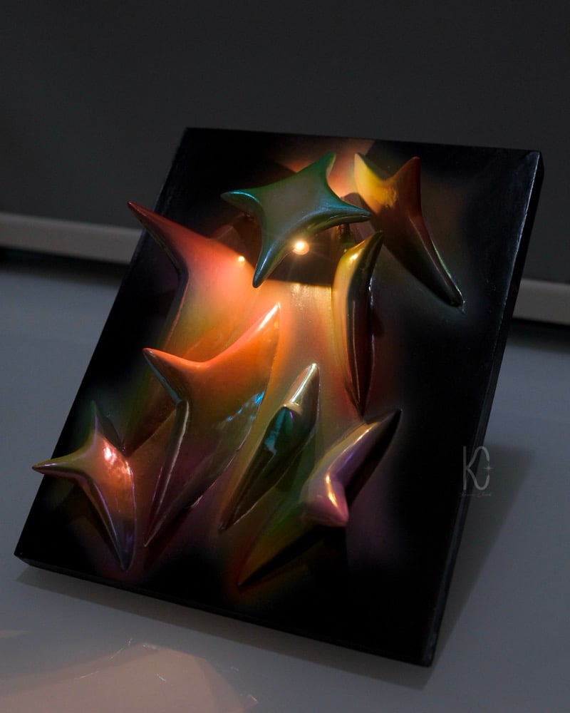 Image of LUMIÈRE ✧ Original 3D Mixed Media Painting