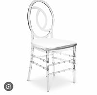 Image 4 of Modern  PC resin transparent acrylic chairs for rent only 