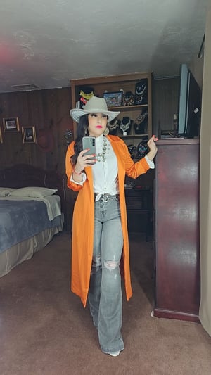 Image of Belinda Satin Trench Duster
