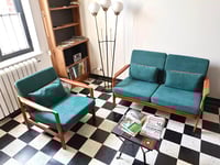 Image 5 of Banquette 2 places BZ velours bleu