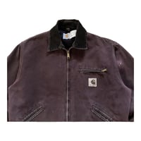 Image 4 of Vintage 90s Carhartt Detroit Jacket - Burgundy 