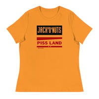 Image 1 of JACKONUTS PISS LAND LADIES TEE