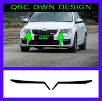 Image 1 of X2 Skoda Octavia Mk3 Black Eyebrow Stickers