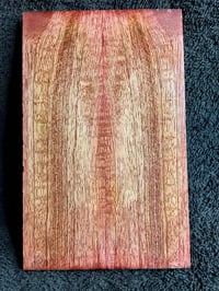 Image 1 of Red Curly Mango Knife Scales MC-06