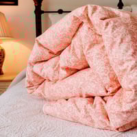 Image 1 of Made to Order - Pink Sweet Meadows Floral Eiderdown