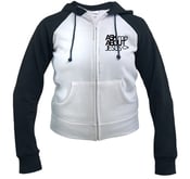 Image of Ask Me About Jesus Black and White Hoodie