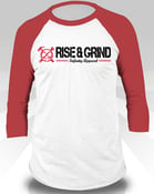 Image of Rise & Grind Baseball Tee (Red)