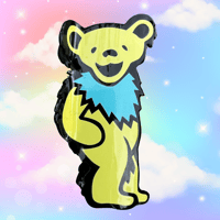 Image 1 of LARGE YELLOW AND BLUE BEAR 