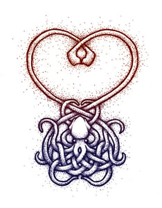 Image of Tangled Heart Greeting Card